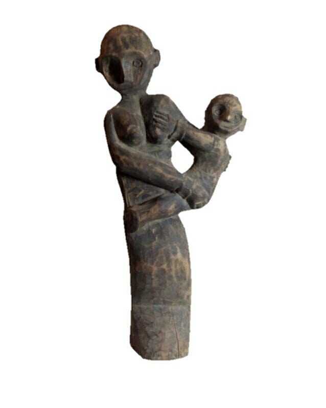 Patung Folk Art Indonesian Bahan Kayu