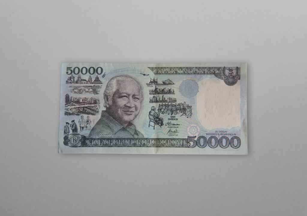 Uang Bank Indonesia Kertas Rp 50 000 Soeharto Tahun 1995