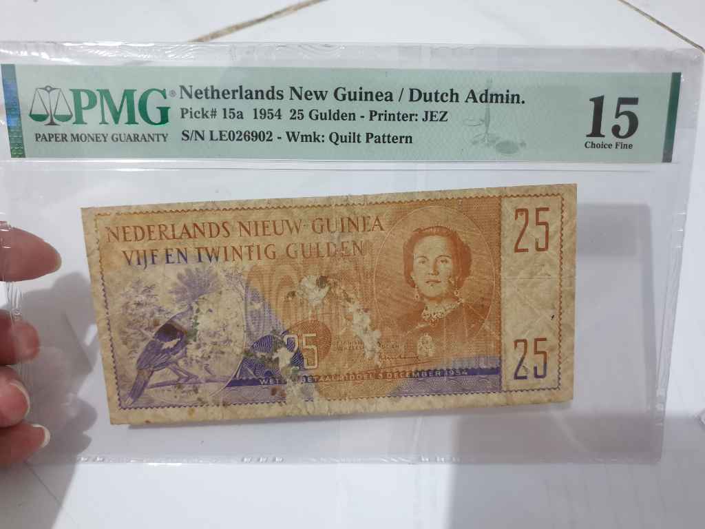 UANG NNG 25G 1954 PMG 15 RARE