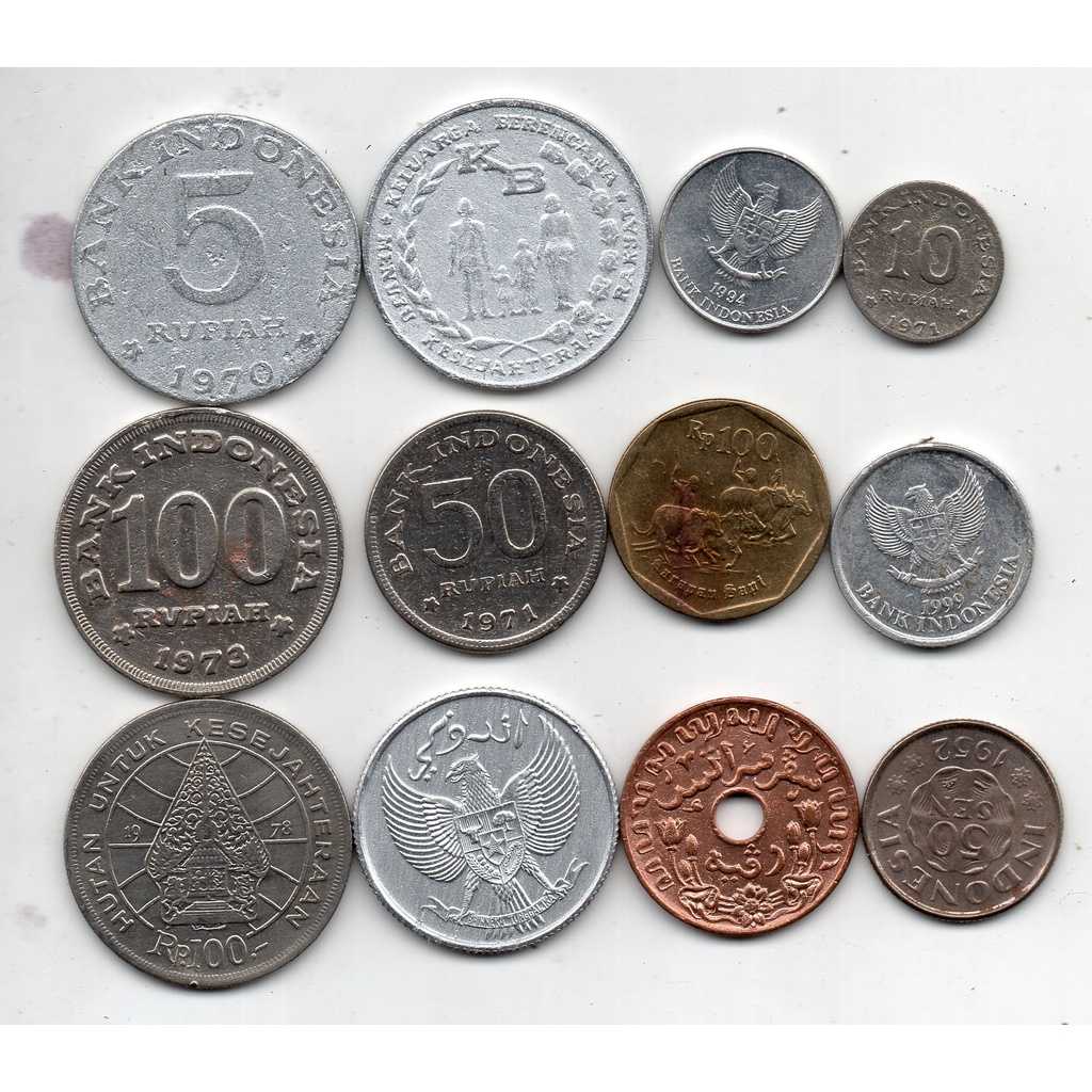 A1944 Set 12 Keping Berbeda Coin Indonesia Sudah Dibersihkan