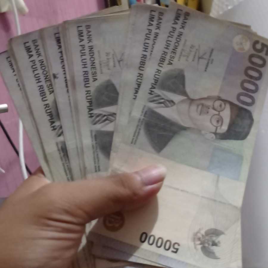 termurah uang lama 50000 wr Soepratman