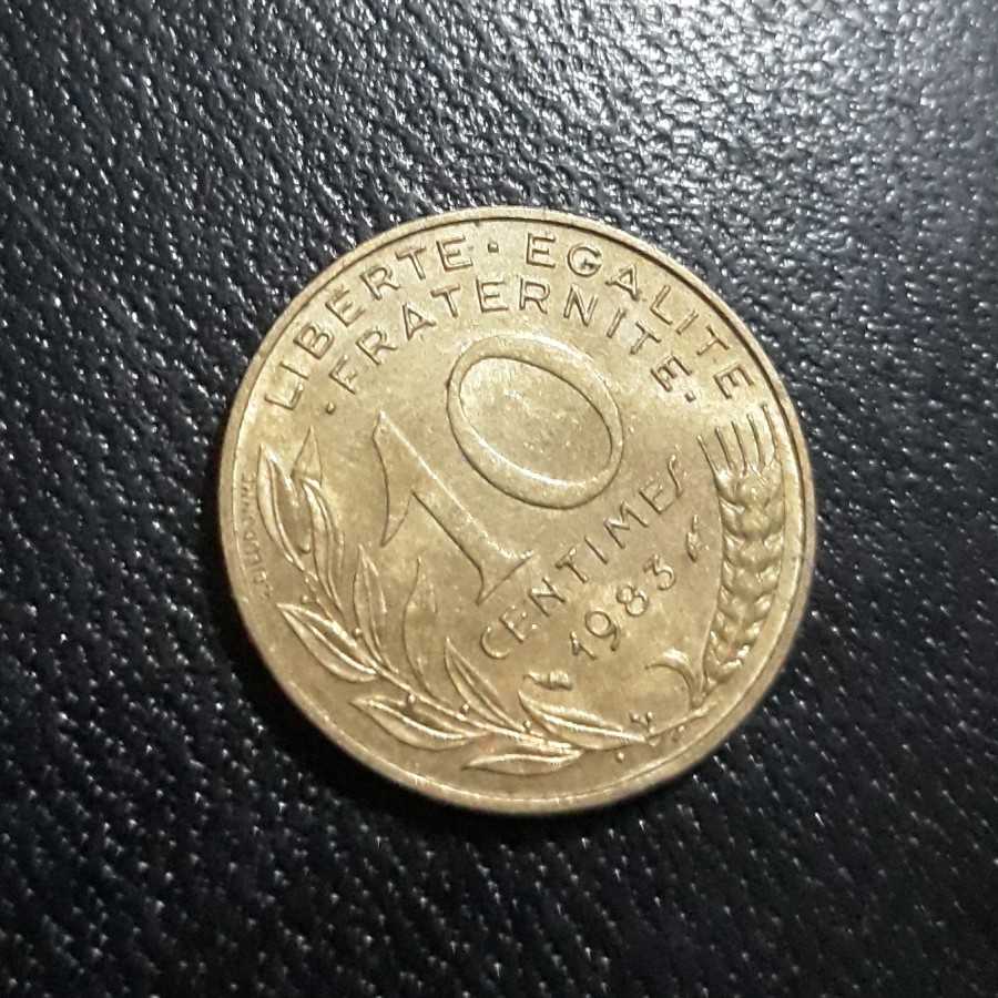 Perancis ( France ) - 10 Centimes 1983 : Koin / Asing / Kuno