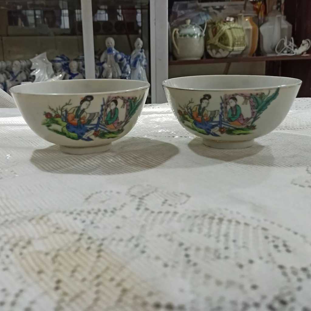 Mangkok Keramik China Vintage