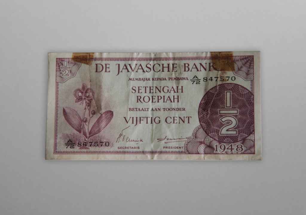 Uang Kuno 1/2 Gulden 1948 EF