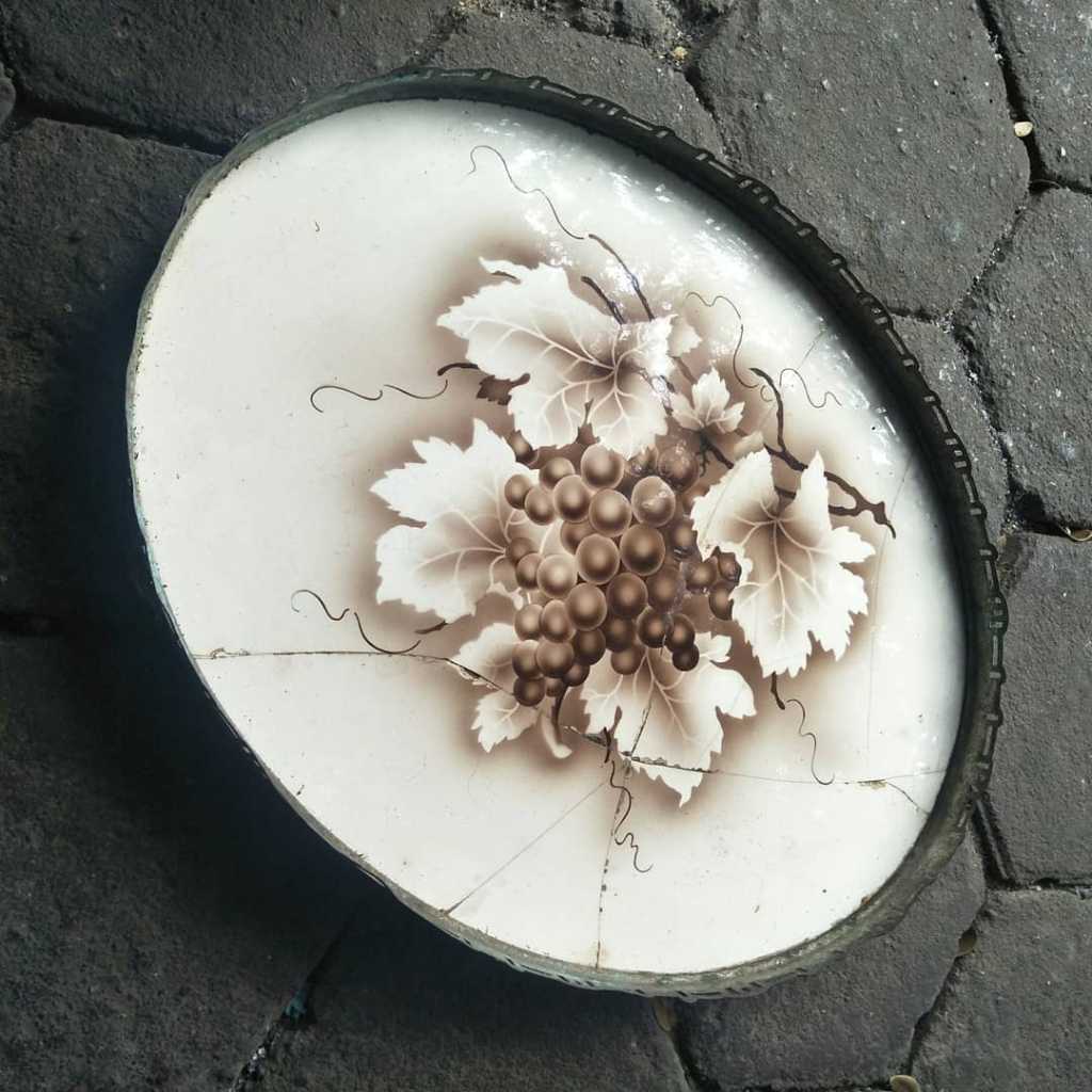 Nampan Keramik Vintage