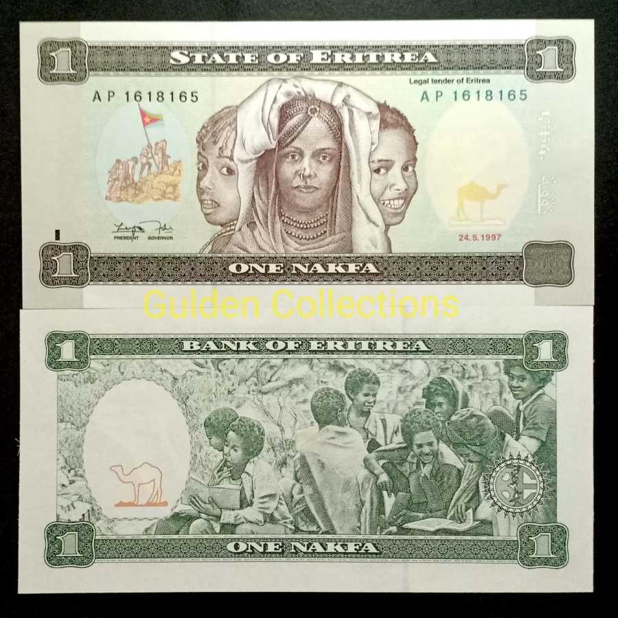 Eritrea 1 Nafka 1997 UNC Baru Gress mulus