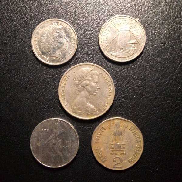 A3685 Lot 5 Keping Koin mancanegara sesuai dengan gambar ready