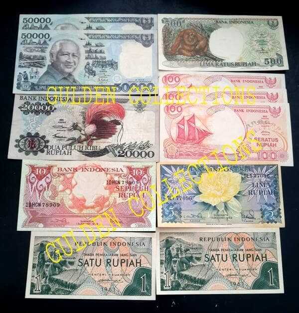 Paket uang kuno 120817 rupiah kertas mahar pernikahan