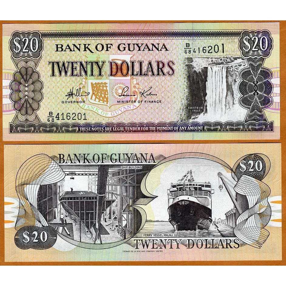 guyana 20 dollars