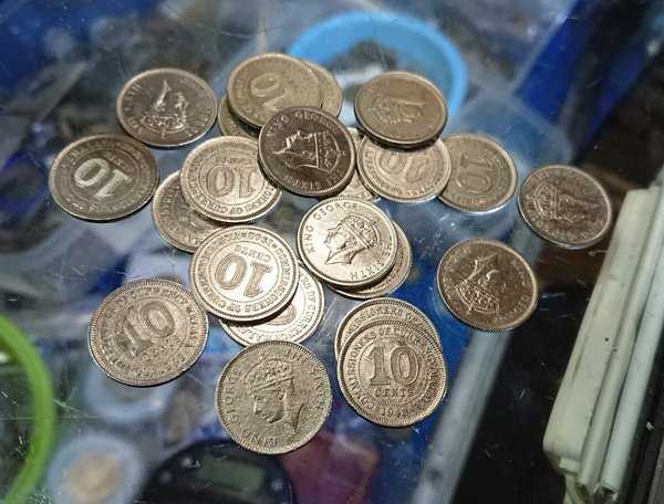A1441 Per 1 Keping Malaya King Goerge 10 Cent Tahun 1948 Kondisi Bekas