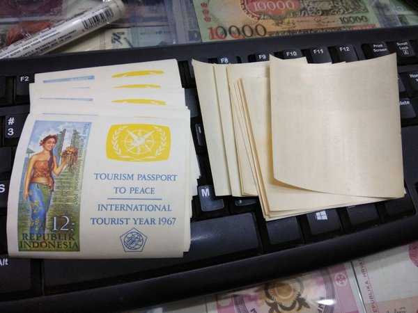 BL 873 Souvenir Sheet Indonesia Seri Pariwisata Tahun 1967 Per 1 Pcs