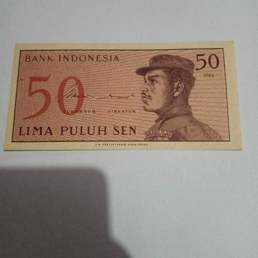 uang kuno 50 sen sukarelawan