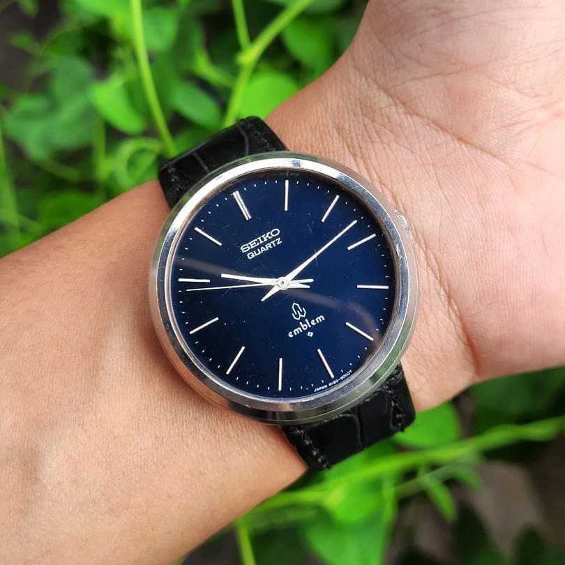 JAM TANGAN SEIKO EMBLEM BLUE DIAL