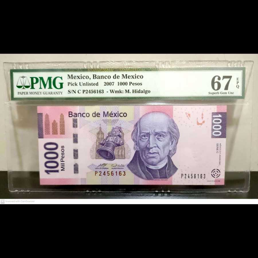 Mexico 1000 Pesos UNC PMG 67 EPQ