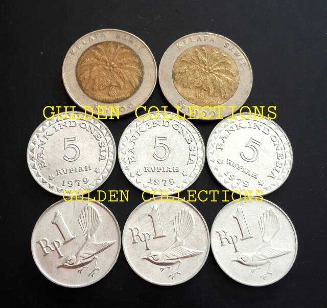 Paket uang kuno 2018 rupiah koin mahar pernikahan 1000x2+555111