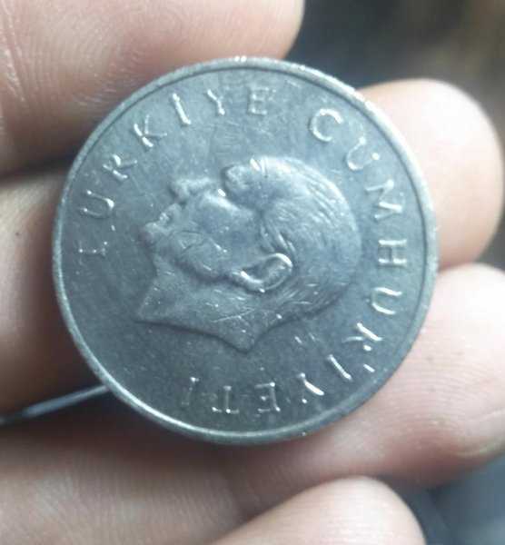 A 1892 Koin Kuno 25Liras Turkey Bekas Pakai Kondisi Sesuai Gambar