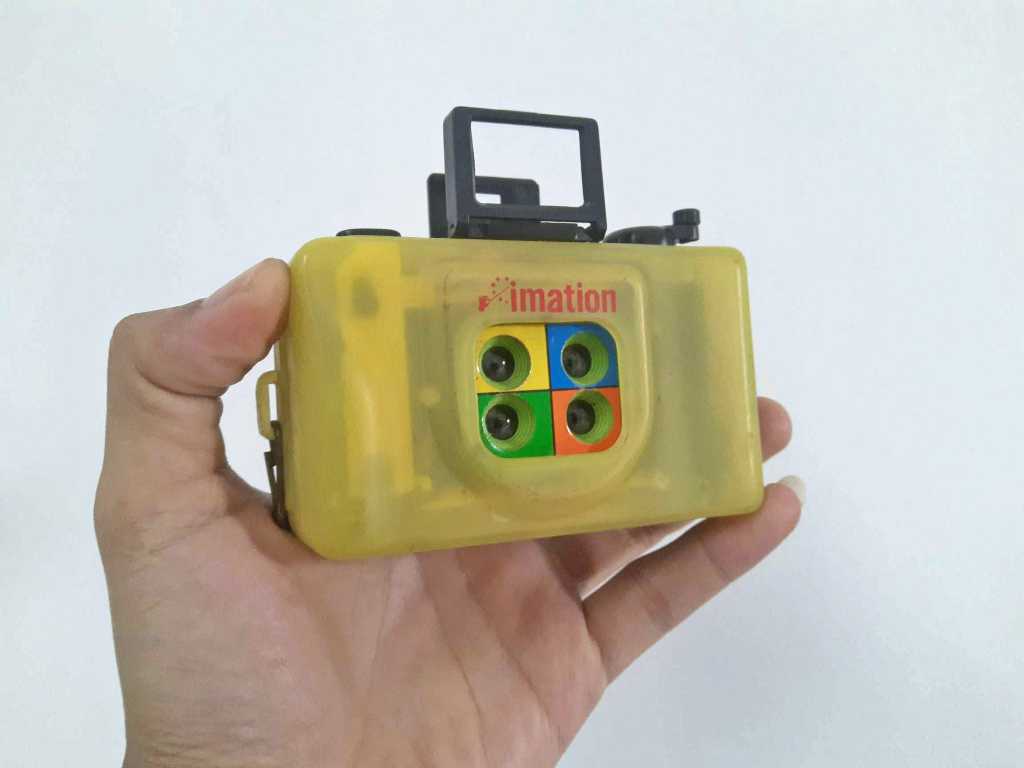 kamera analog antik 4 lensa imation jadul