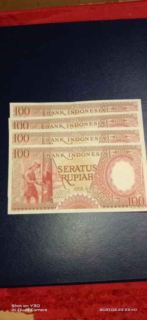 {A15} 100 pekerja th 1958 4 lembar