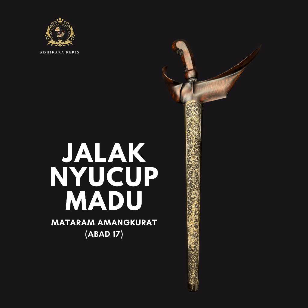 Keris Jalak Nyucup Madu Mataram Amangkurat (Abad 17) Gonjo Tundung Musuh