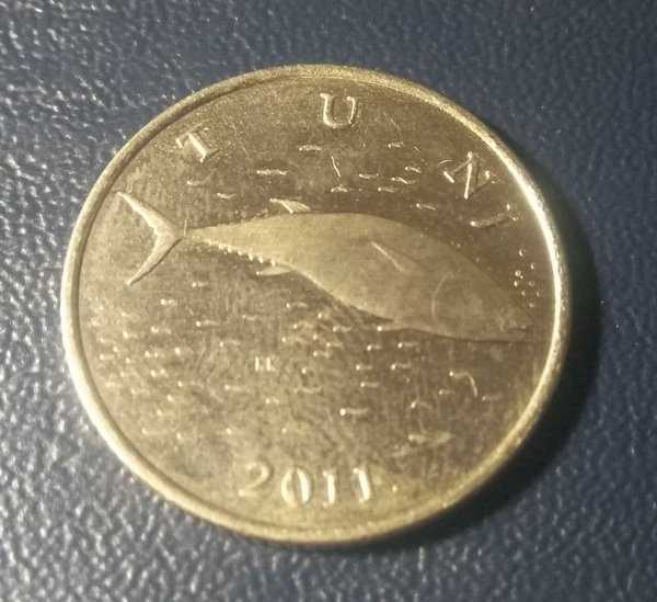 A 1703 Koin 2 Kune Republika Harvatska 2011 Bekas Pakai Kondisi Sesuai Gambar