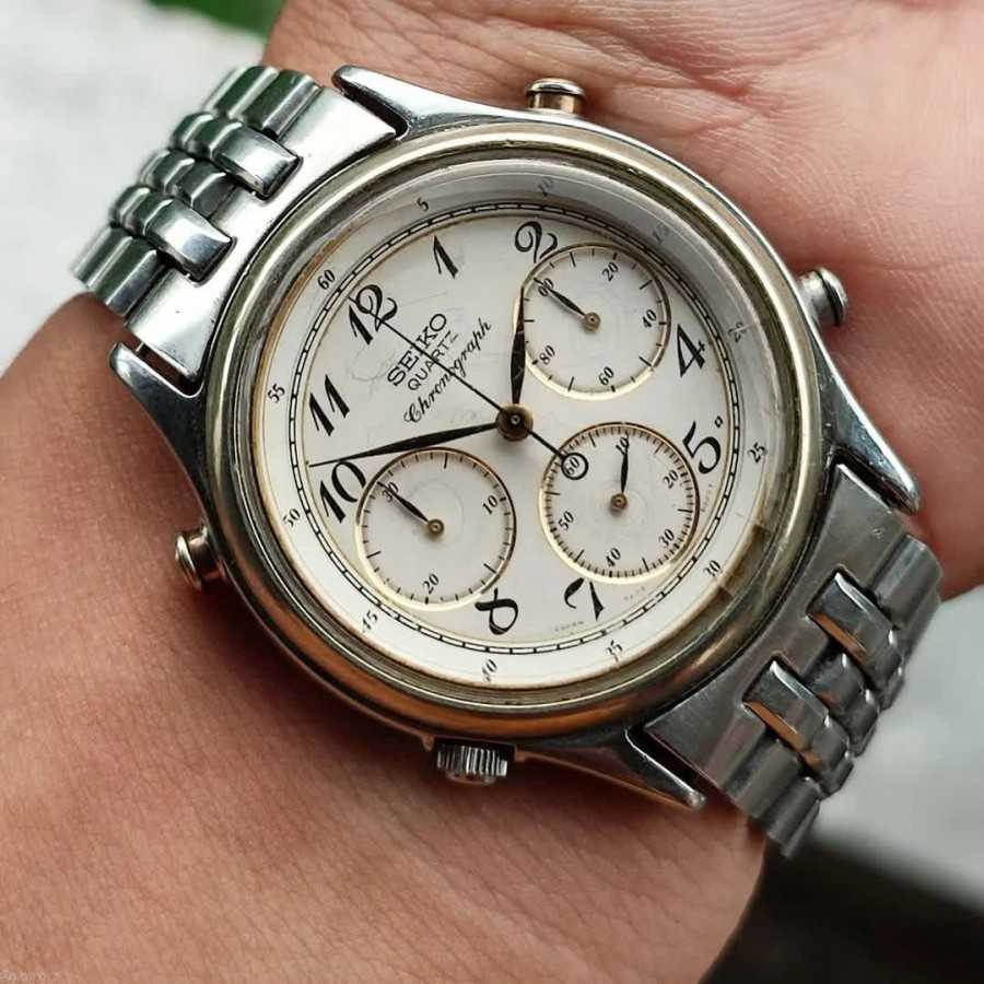 Jam Tangan Seiko quartz chronograph 7a28 Vintage