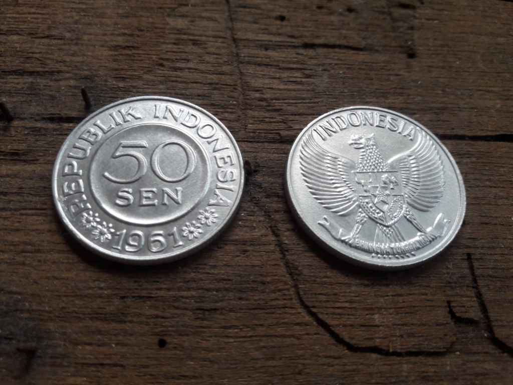 KOIN 50 SEN 1961 500 PCS KONDISI LUSTER