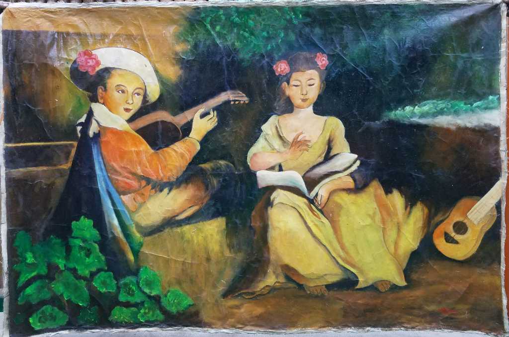 Lukisan Eropa Kuno Relax With Music Karya William