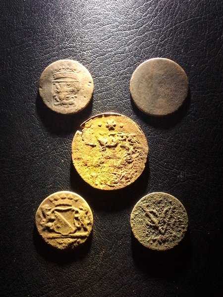 A3662 Lot 5 Keping Koin jaman penjajahan Belanda Sesuai Dengan Gambar Ready