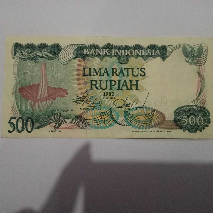 uang kuno 500 bunga bangkai ekonomis