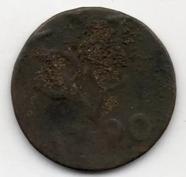 A1364 Ned Indie VOC Duit Tahun 1790 Bekas Sesuai Gambar
