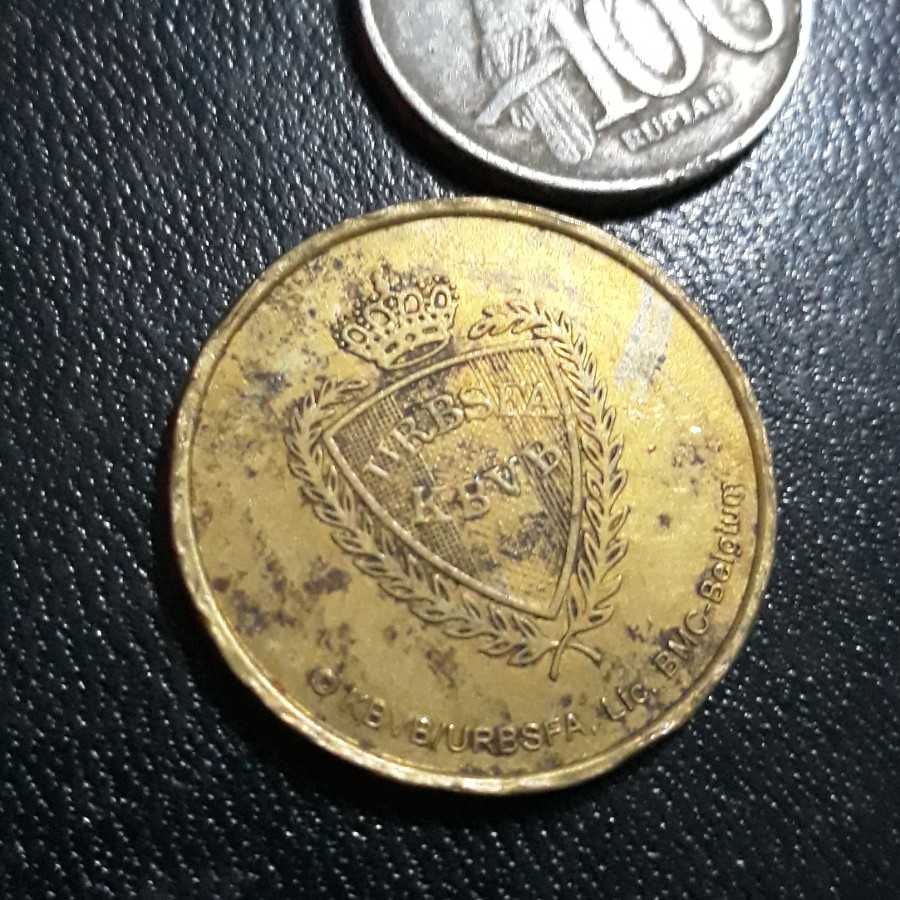 Token / Koin / Souvenir - U.R.B.S.F.A K.B.V.B Belgium " Johan Walem "