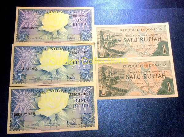 paket uang kuno mahar pernikahan 17 rupiah kertas tahun 20175x3 1x2