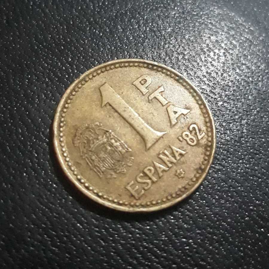Spanyol ( Spain ) - 1 Peseta 1980 ( 80 ) : Koin / Asing / Kuno