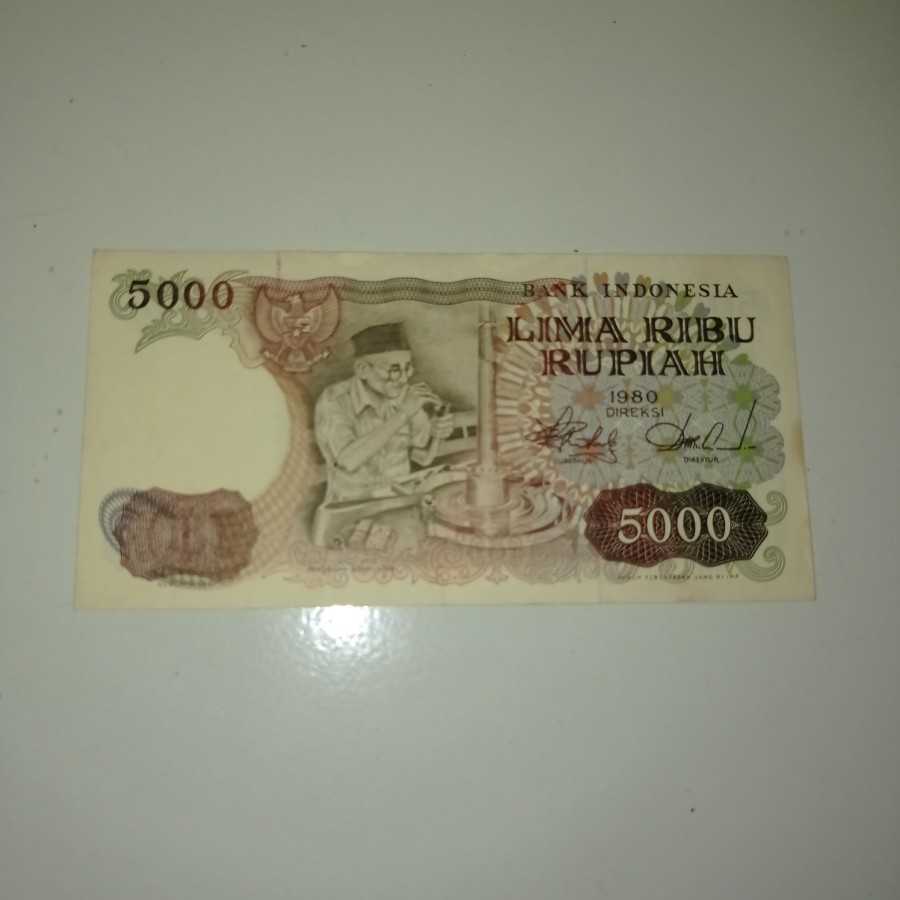 uang kuno 5000 asah intan ekonomis