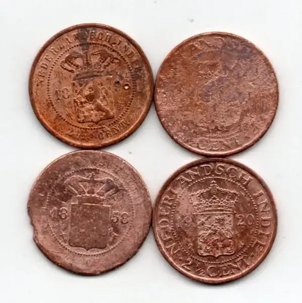 A1205 Lot 4 Keping Benggol 2 Setengah Cent Cocok Untuk Kerokan Kondisi Sesuai Gambar