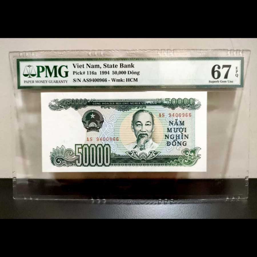 Vietnam 50000 Dong 1994 UNC PMG 67 EPQ