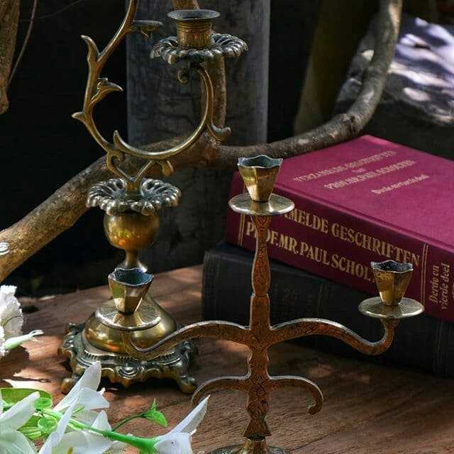 Tempat Lilin Kuningan Vintage