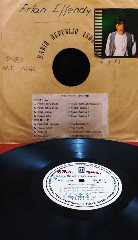 Piringan Hitam Album Koleksi Lagu Erlan Effendy