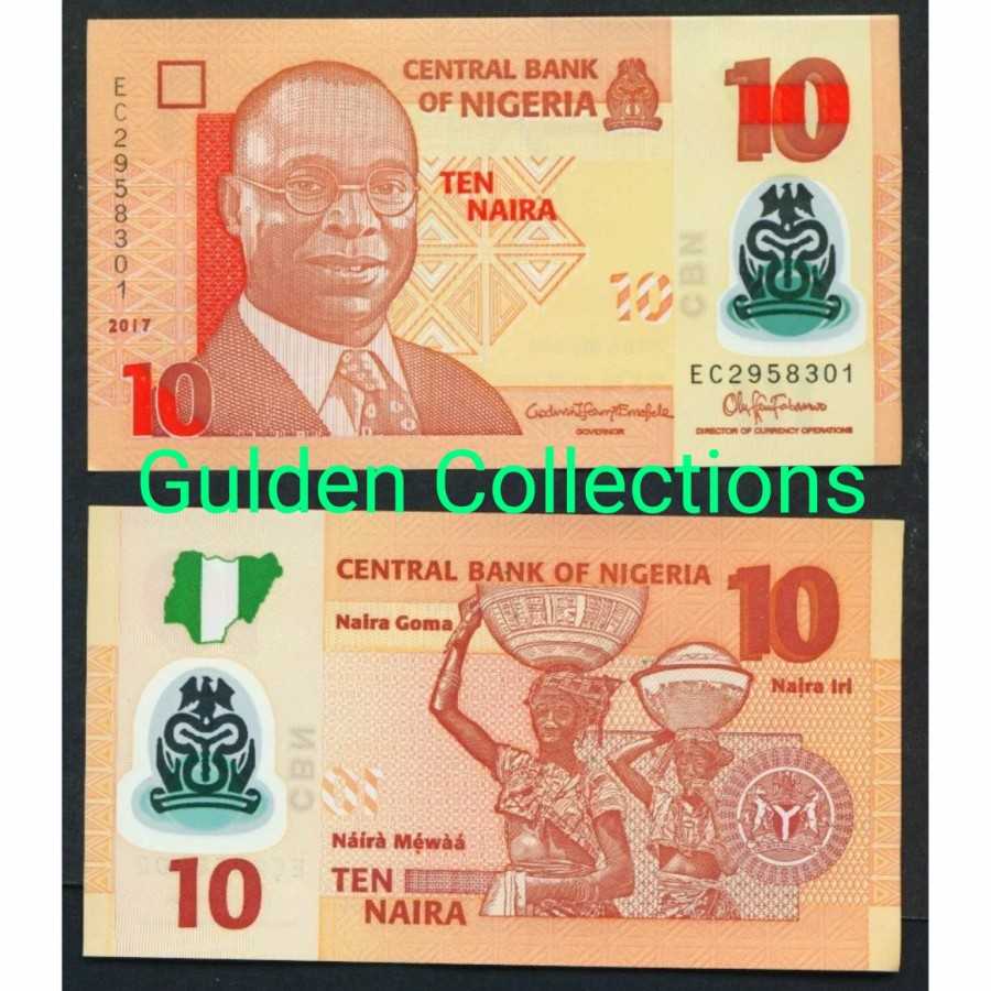 Nigeria 10 Naira Polymer UNC