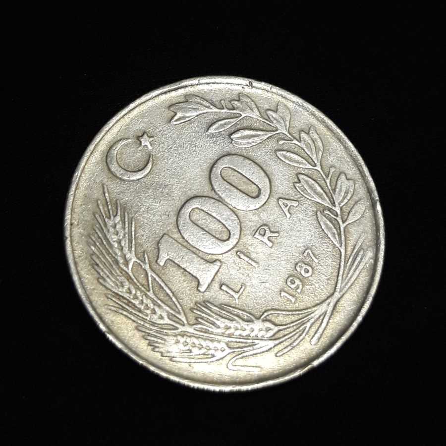 Turki ( Turkey ) - 100 Lira 1987 : Koin / Asing / Kuno
