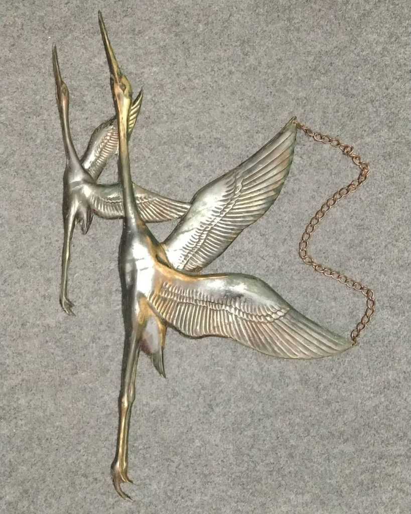 Hiasan dinding burung bangau