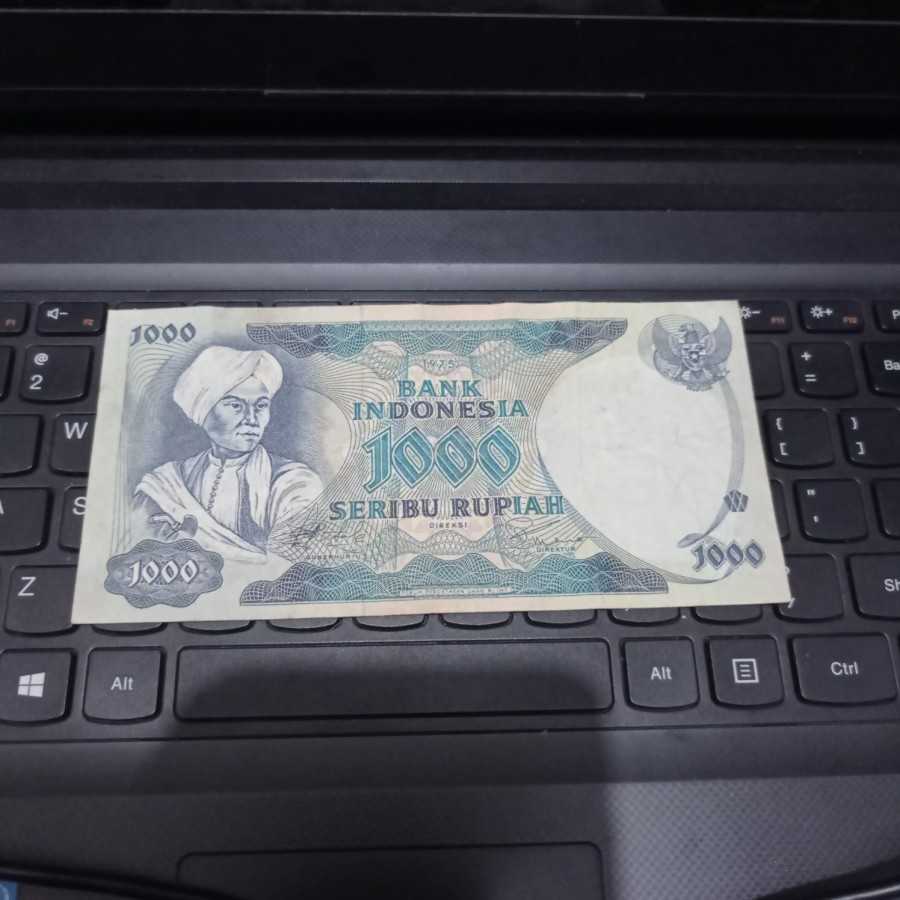 uang kuno 1000 diponegoro XF