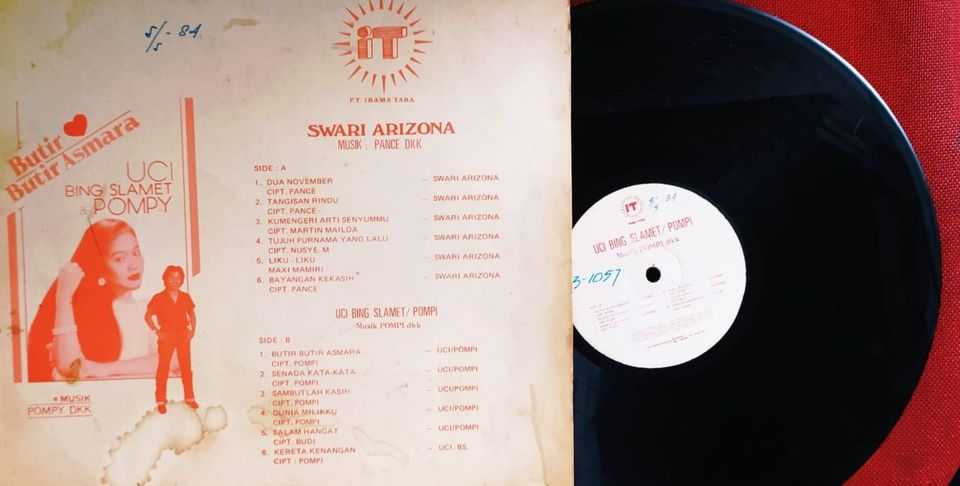 Piringan Hitam Album Kolekasi Lagu Uci Bing Slamet Pompy