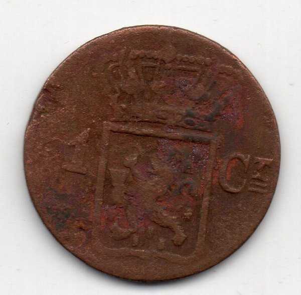 A1400 Nederlands Indies 1 Cent Tahun 1838 Sesuai Gambar Bekas