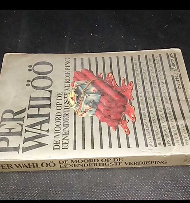 Novel Tua Belanda 1964 - De Moord Op De Eenendertigste Verdieping (Pembunuhan di Lantai 31) - Door Per Wahloo - Terbitan A W Bruna - UTRECHT