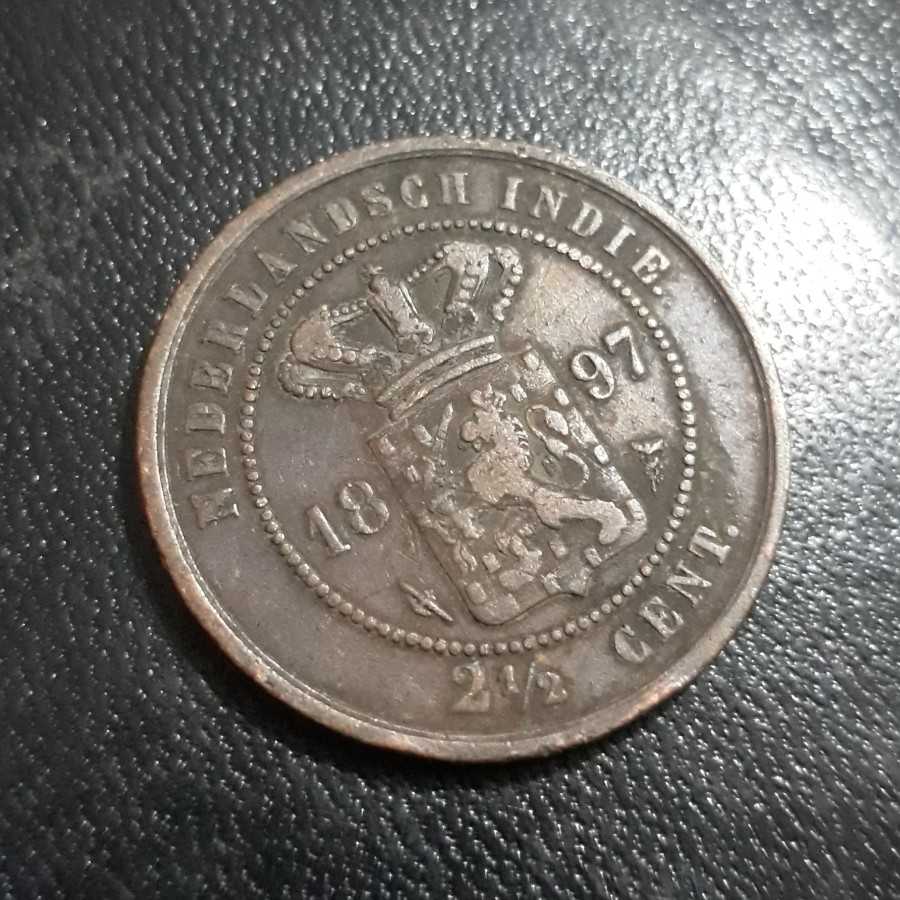 Hindia Belanda ( Netherlands East Indies ) - 2.5 Cents 1897 : Koin