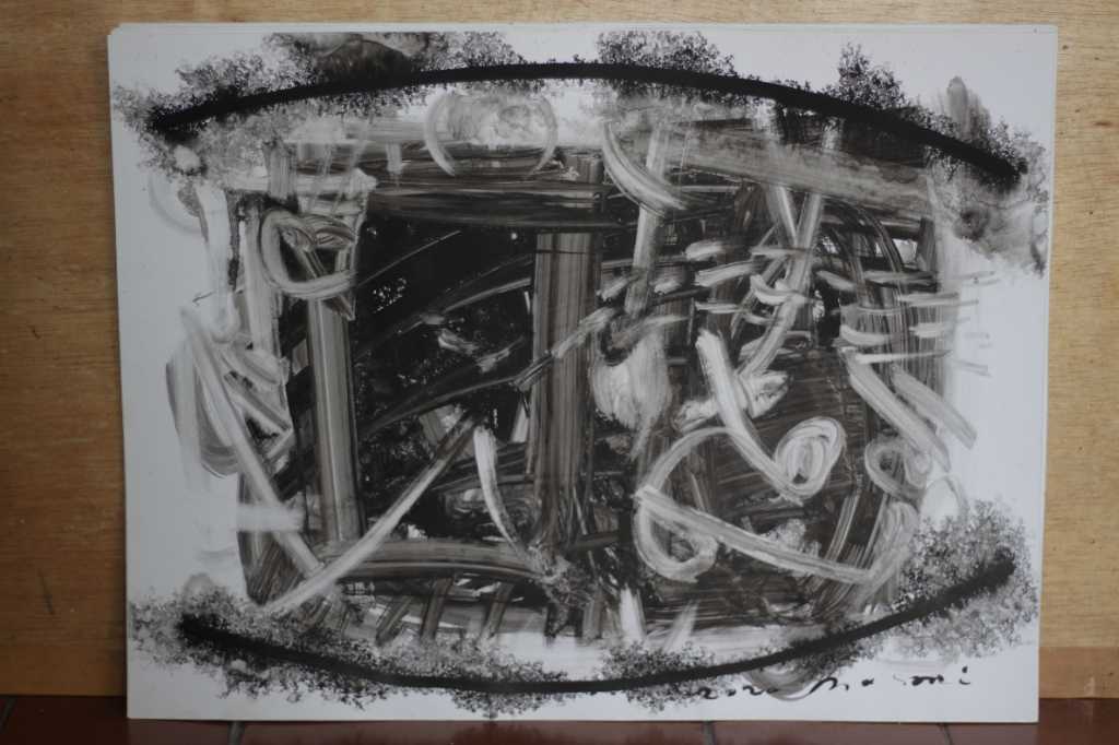 Lukisan tinta diatas kertas ( Lorong )