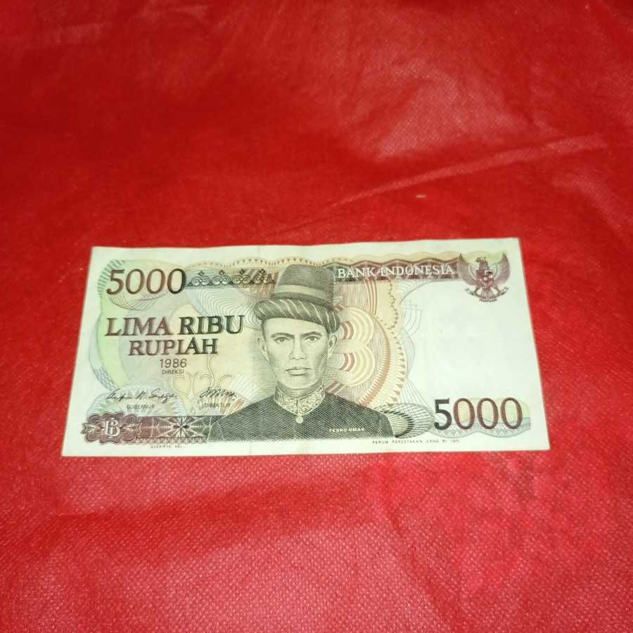 uang kuno 5000 teuku umar vf