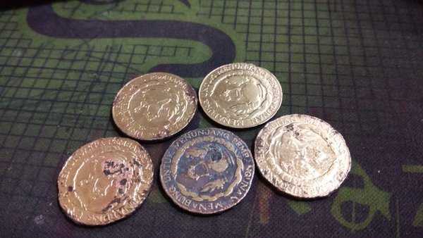 A663 Lot 5 Keping Koin Kuno 10 Rupiah 1974 Jelek Sesuai Foto