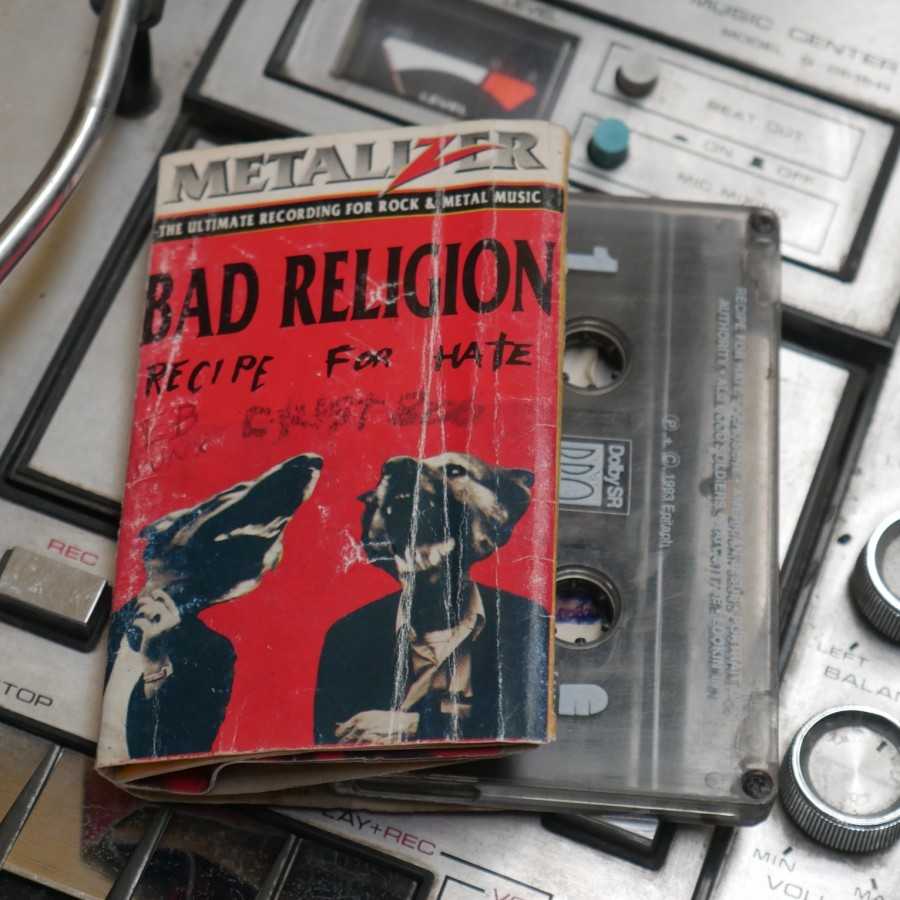 Kaset Pita Bad Religion album Recipe For Hate